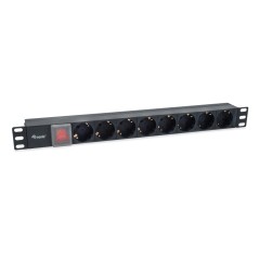Equip 8-Outlet German Power Strip 333286 - Reliable and Efficient Power Distribution
